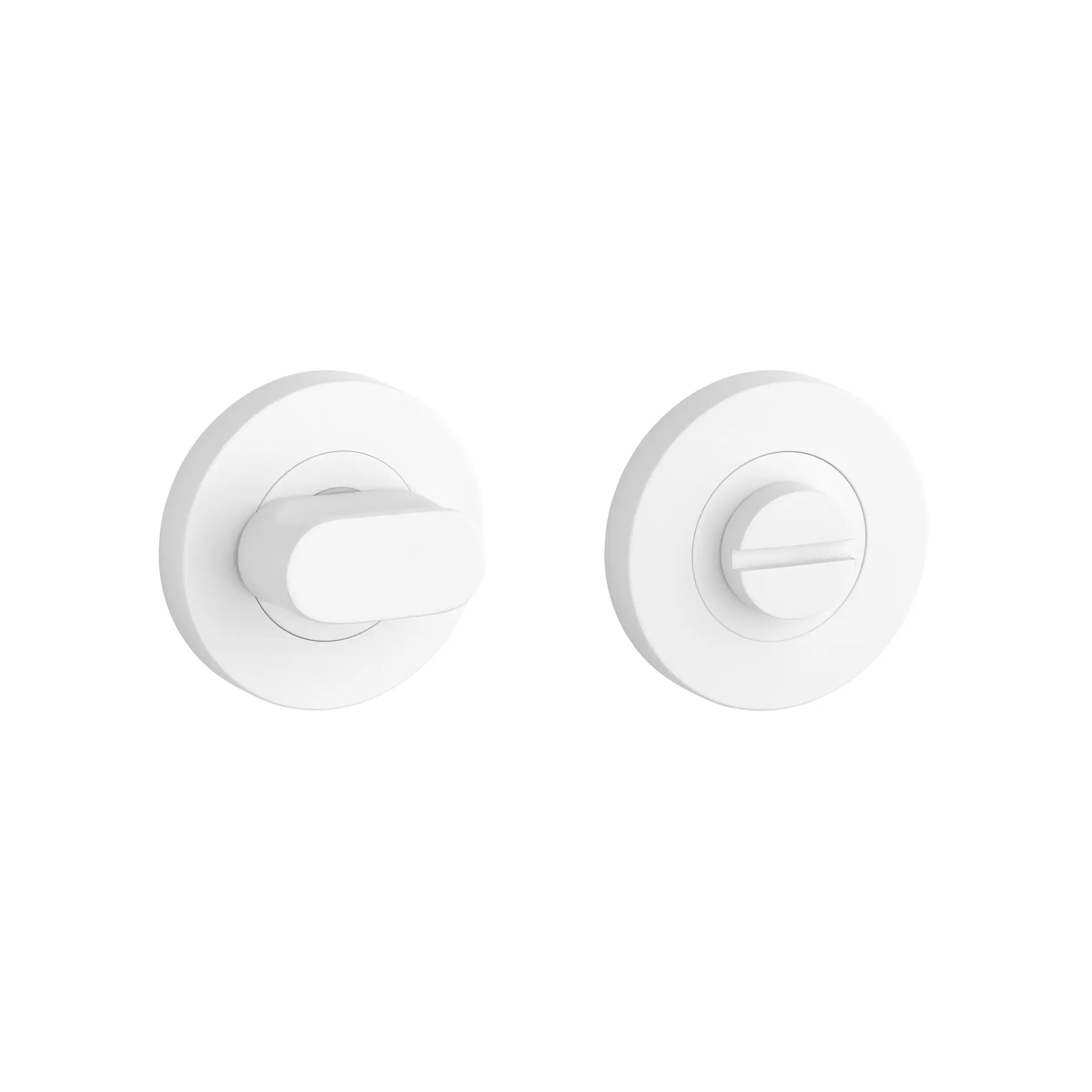 Komplet rozet OVAL 1712, rozeta WC, kolor biały